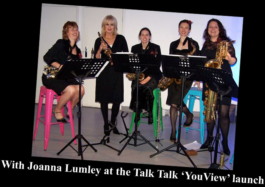 Joanna Lumley & Sax On TV - Talk Talk 'YouView' launch